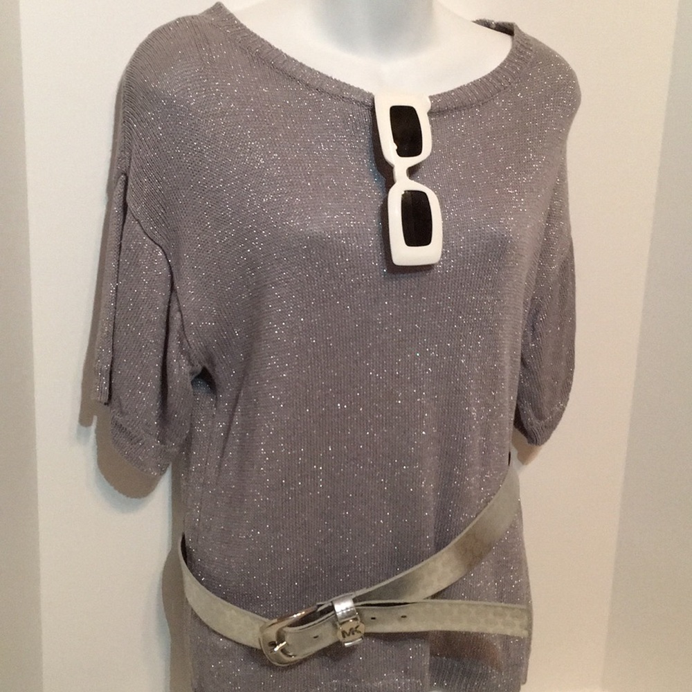 ▪️MICHAEL KORS® Gray w/ Silver spake Blouse▪️
